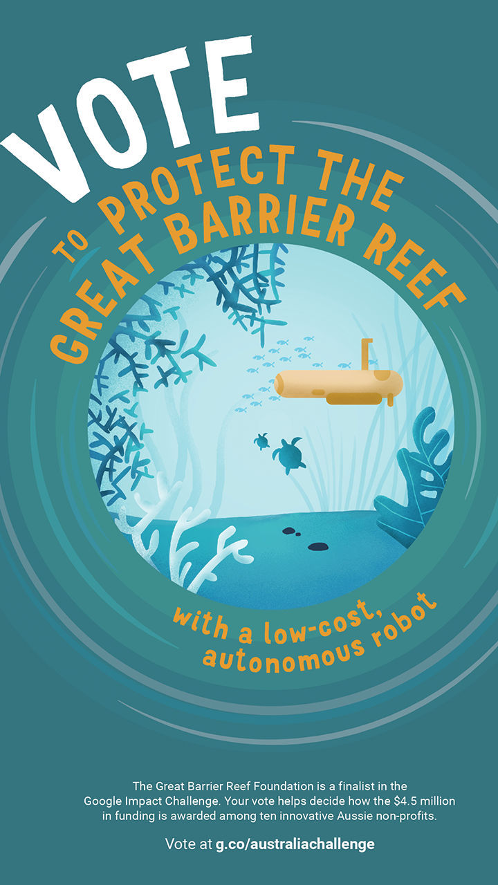 Poster for Great Barrier Reef Foundation.